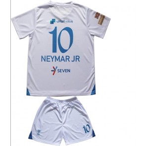 Al-Hilal Neymar Jr #10 Bortaställ Barn 2023-24 Kortärmad (+ Korta byxor)